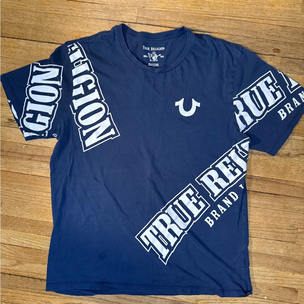 VTG True Religion Blue Graphic Tee